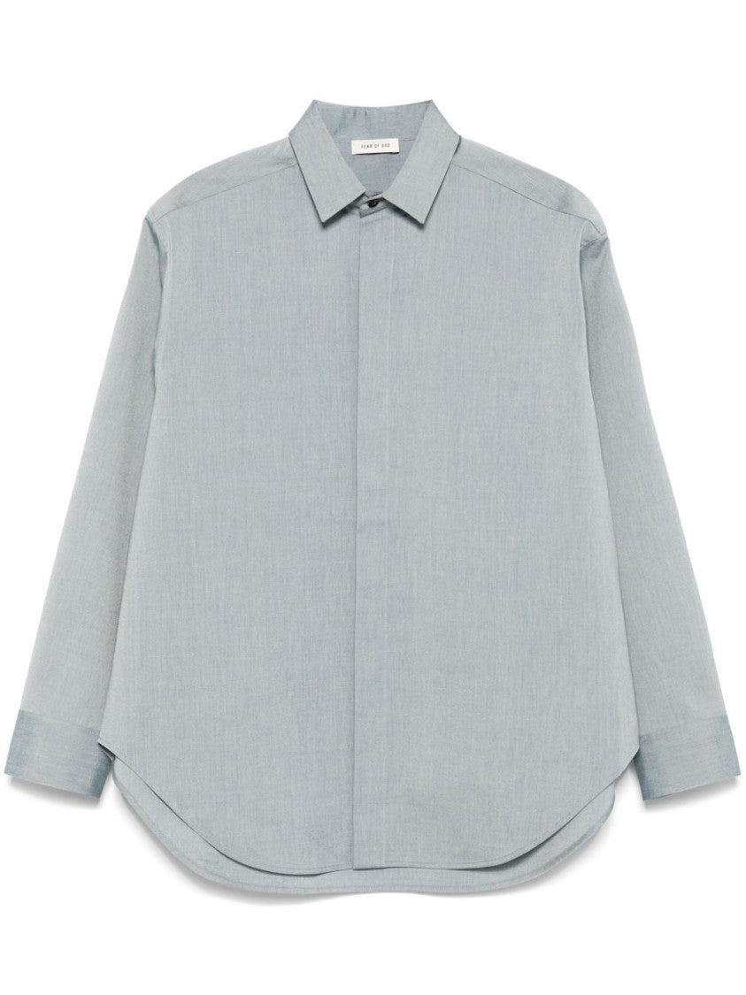 Fear Of God Melange Cotton And Wool Blend Shirt