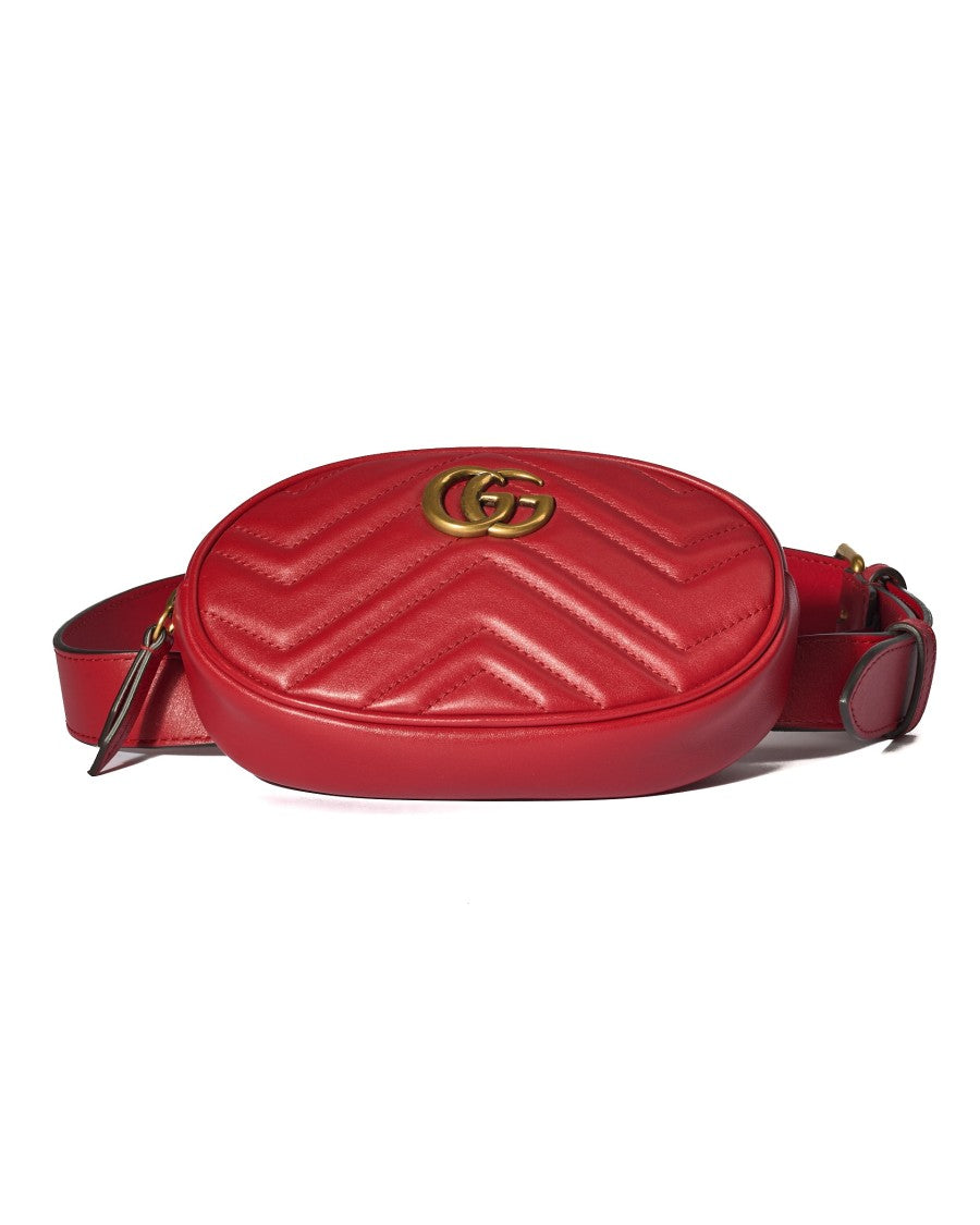 Gucci Small Gg Marmont Belt Bag Red