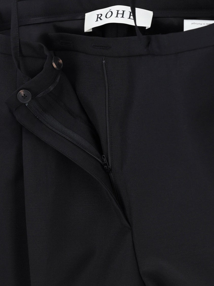 Róhe Black Virgin Wool "Marie" Jacket