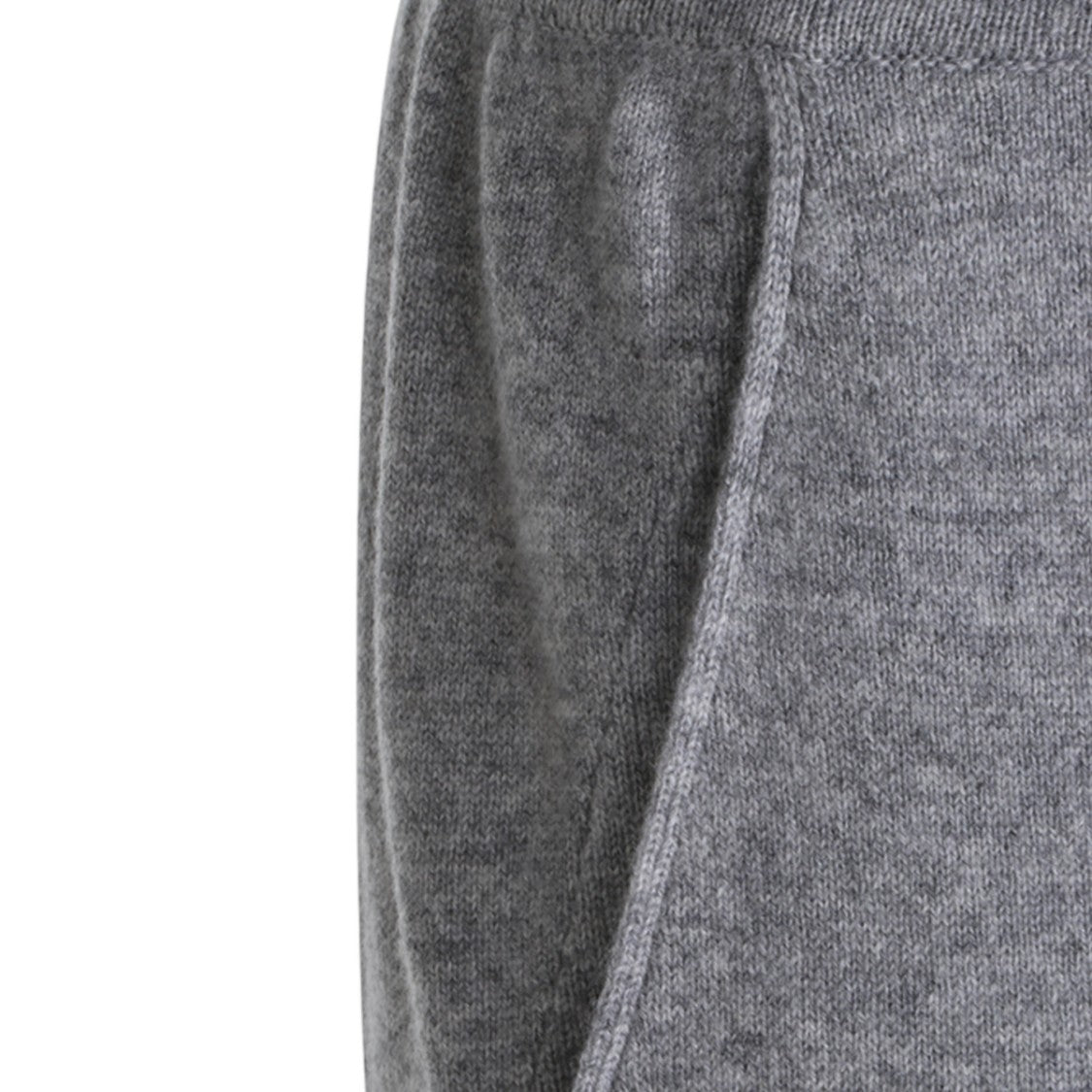 Malo Heathered Grey Drawstring Relaxed Straight-Leg Pants