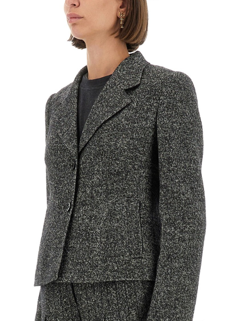 Dolce & Gabbana Tailored Two-Piece Suit With Textured Pattern