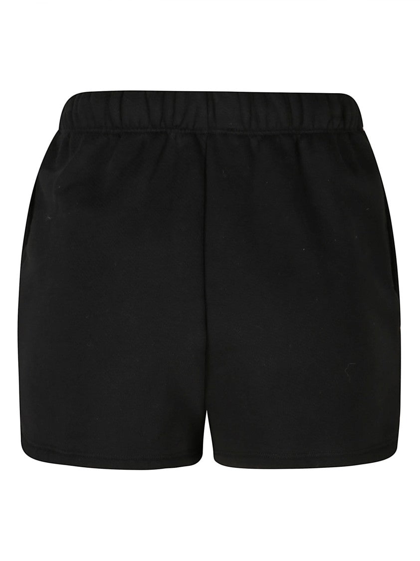 Iro Minimalist Black Shorts With Adjustable Drawstring Waist