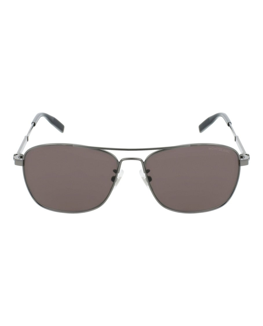 Montblanc Aviator-Frame Metal Sunglasses