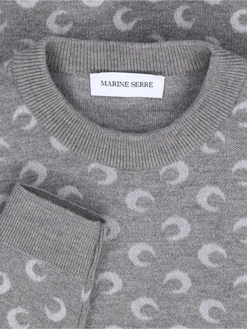 Marine Serre Classic Crew Neck Sweater