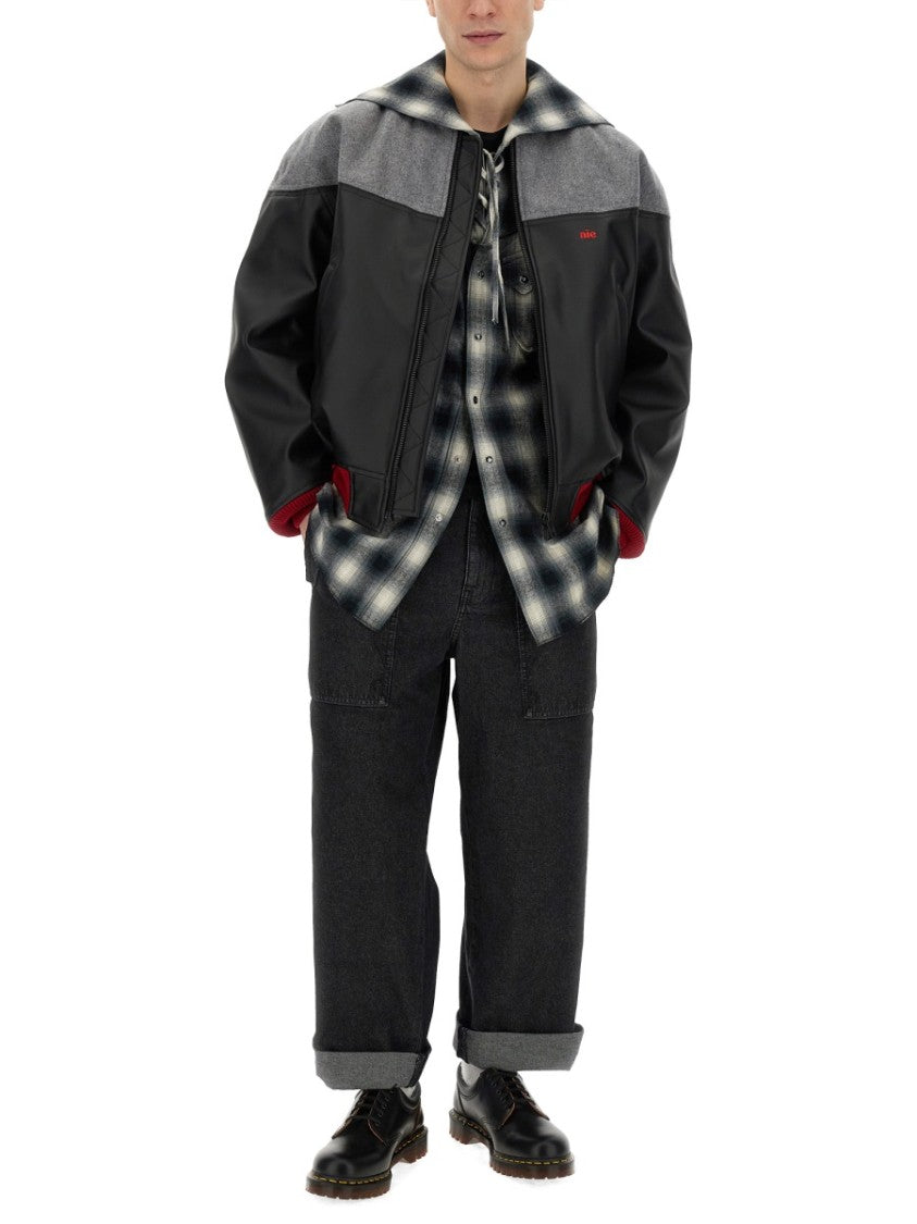 Aïe Casual Jacket With Contrasting Wool Upper