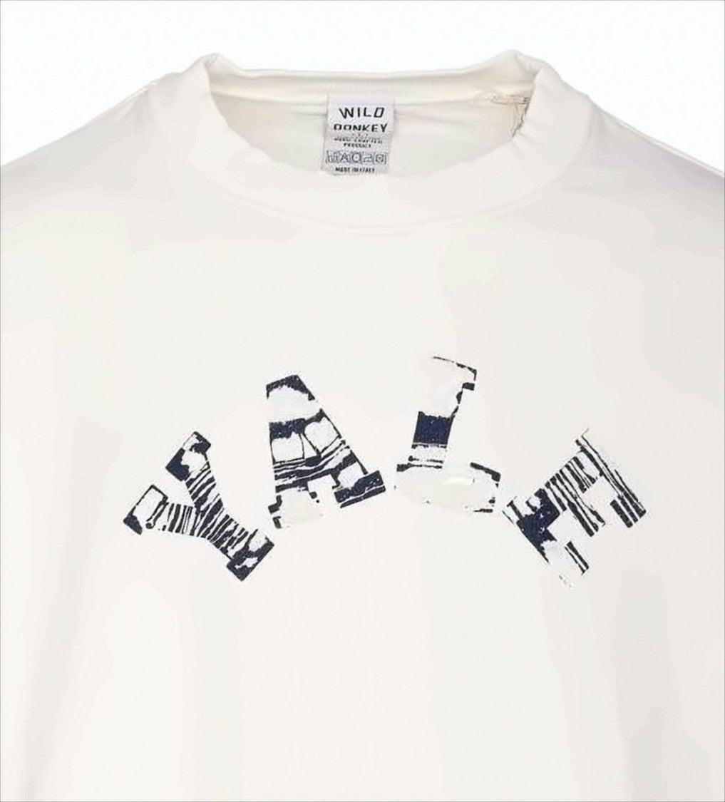 Wild Donkey Relaxed-Fit Long-Sleeve Shirt With Distressed Graphic Print