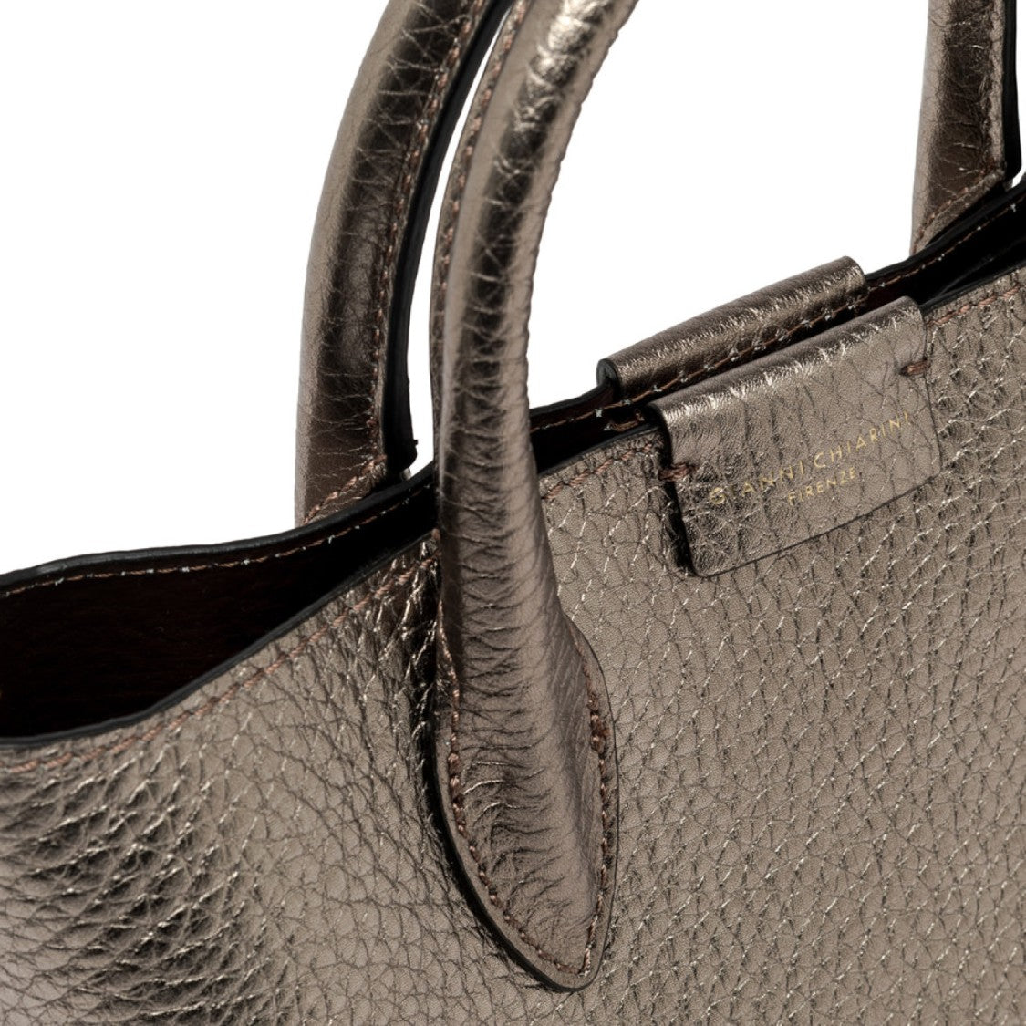 Gianni Chiarini Aretha Bag In Double Pewter