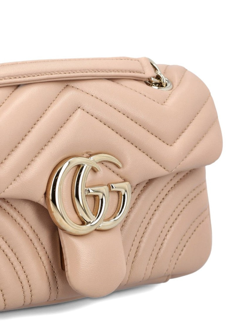 Gucci Chevron-Pattern Lamb Leather Handbag