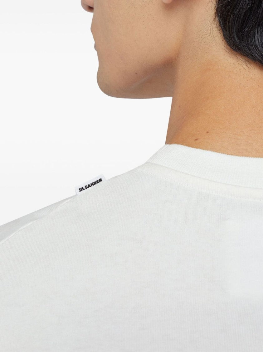 Jil Sander White Cotton T-Shirt