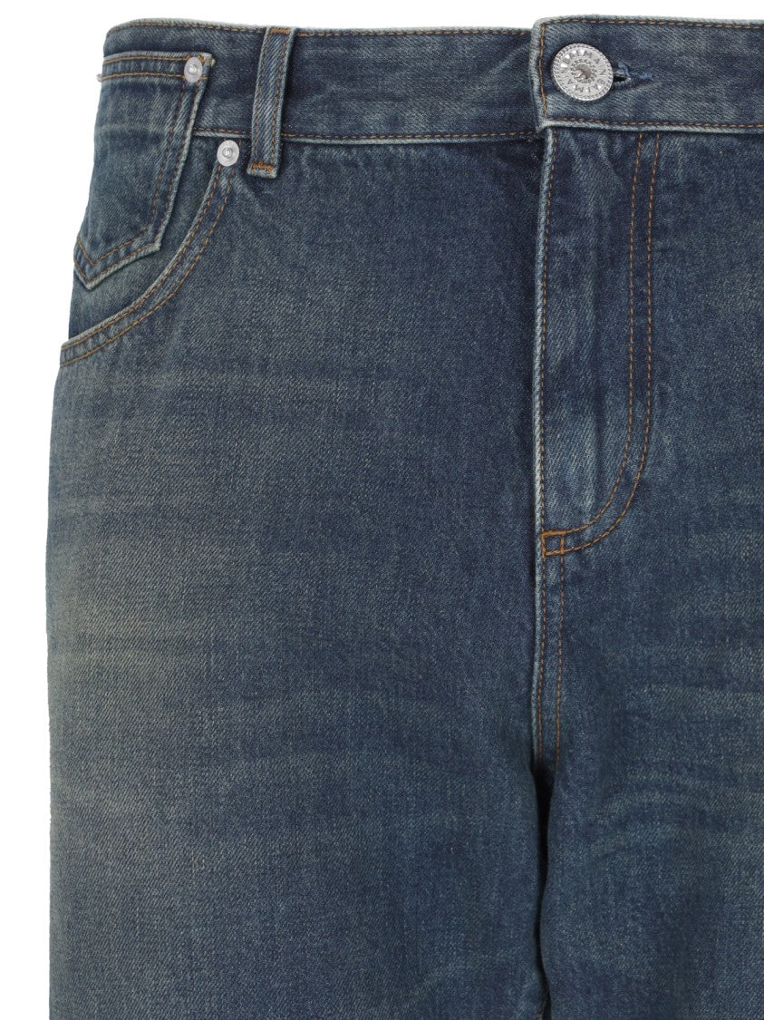 Balmain Straight Jeans – Blue