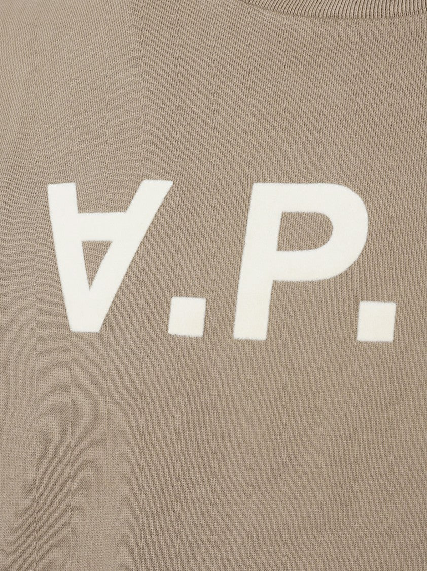 A.P.C. Organic Cotton T-Shirt With Bold Logo Print