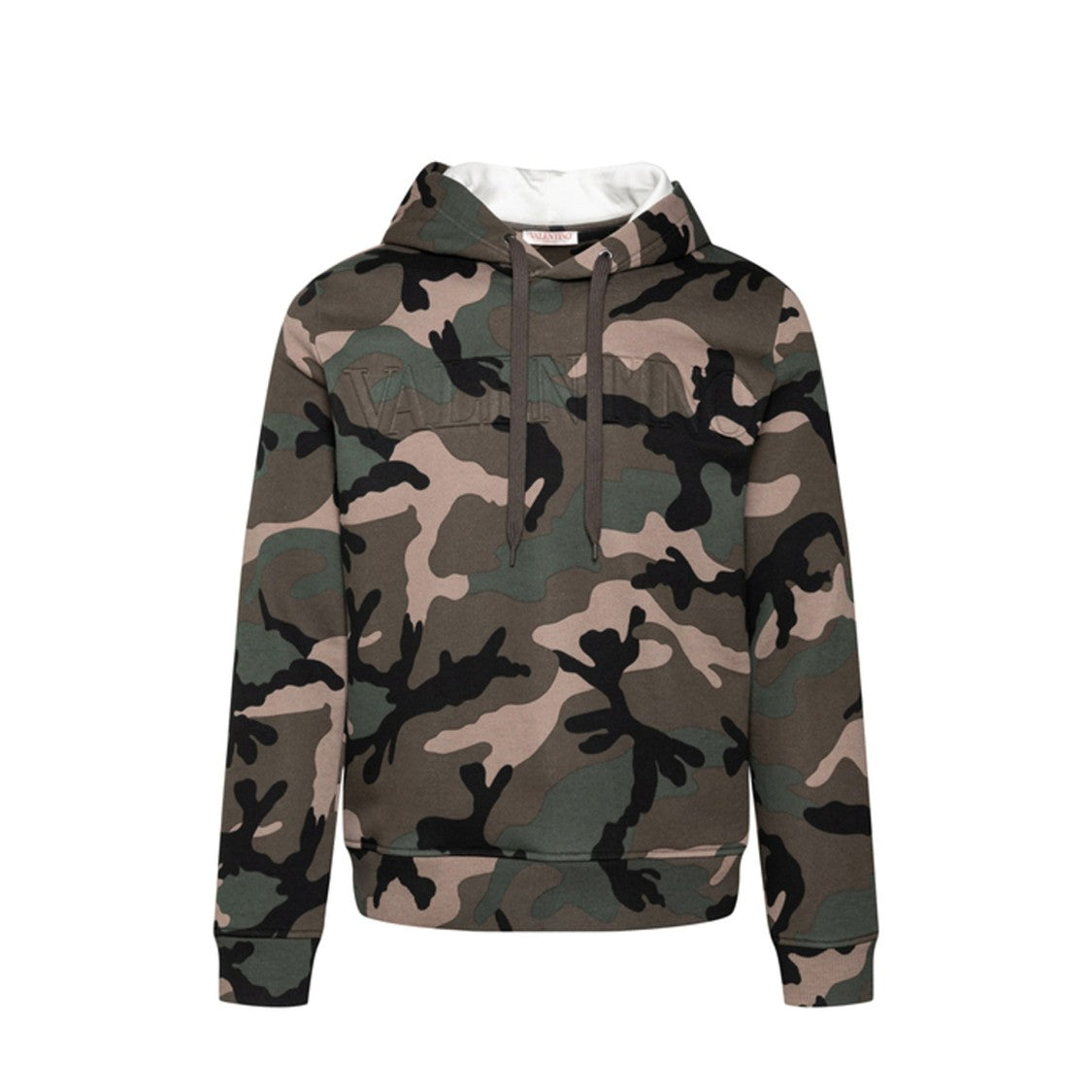 Valentino Camouflage Pattern Hoodie Sweatshirt
