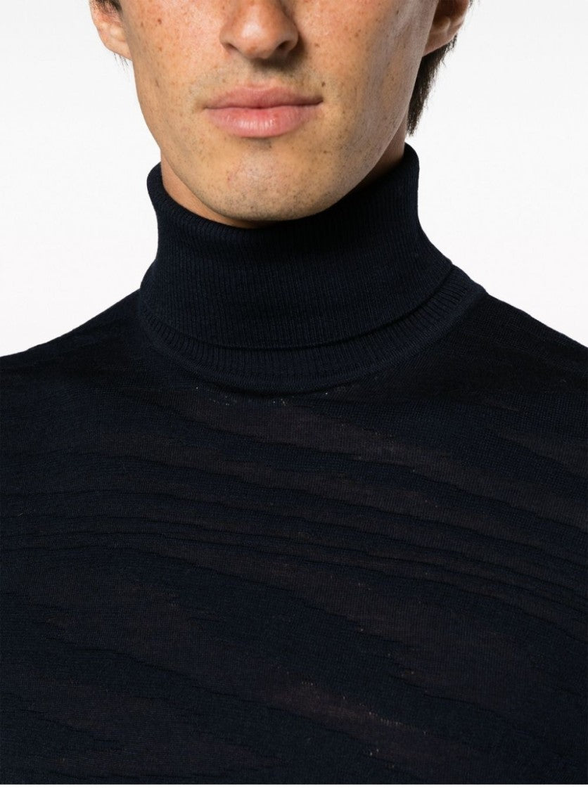 Missoni Textured Knit Turtleneck Sweater