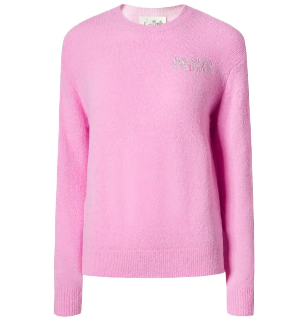 Mc2 Saint Barth Solid Soft Pink Long-Sleeved Pullover