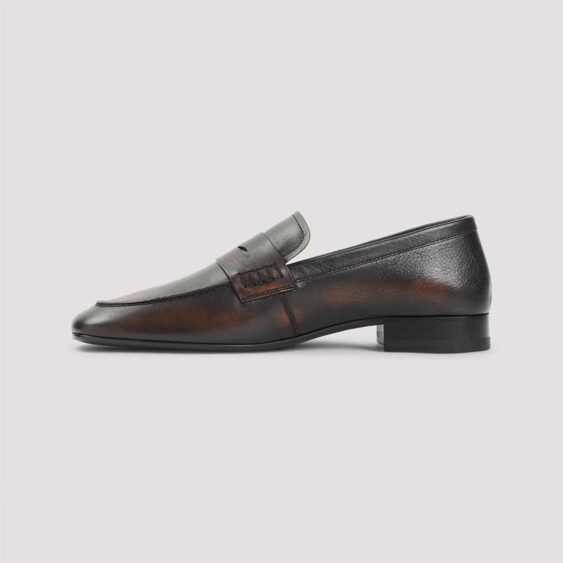 Dries Van Noten Nude Calf Leather Loafers