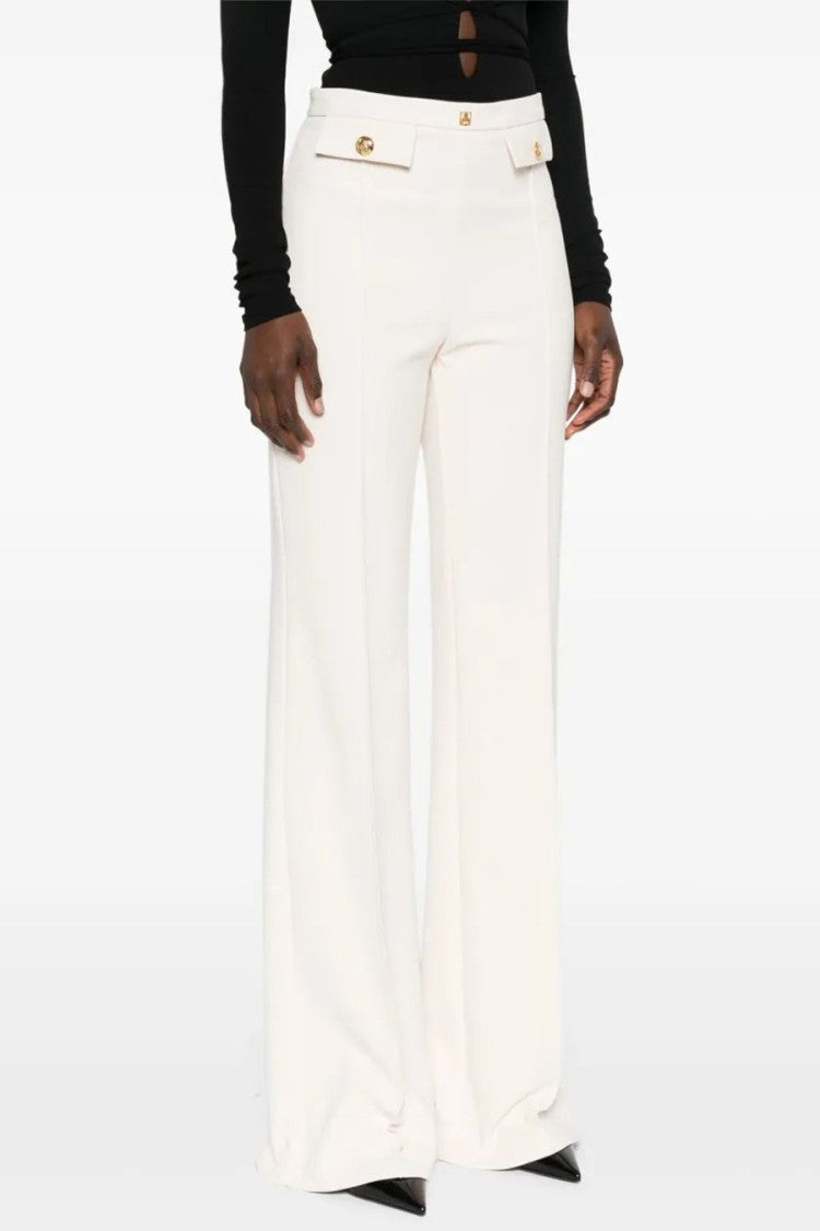 Elisabetta Franchi Flared Trousers With High Waist