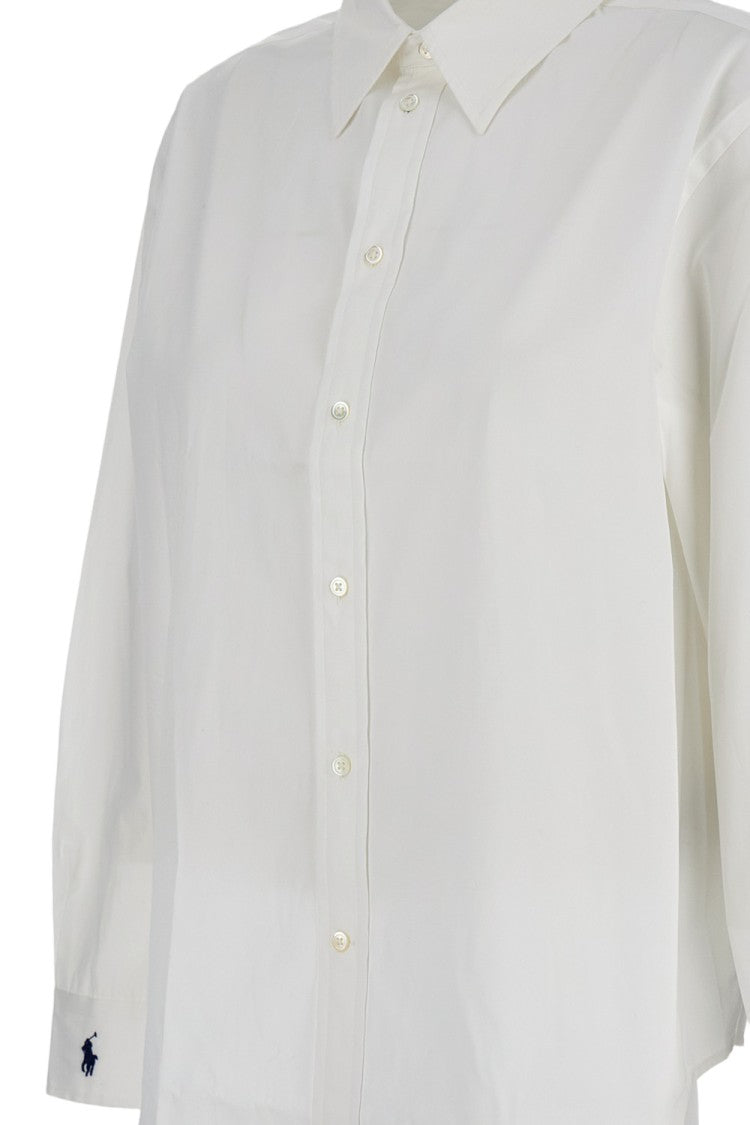Polo Ralph Lauren Front Button Closure White Cotton Shirt