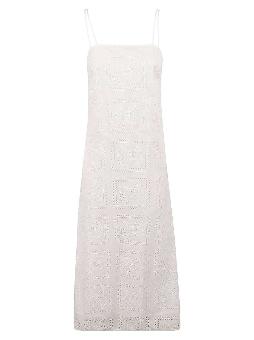 Tory Burch Sleeveless Linen Midi Dress