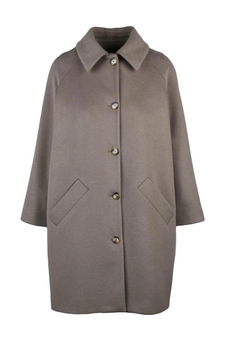 Guttha Raglan Coat - Grey