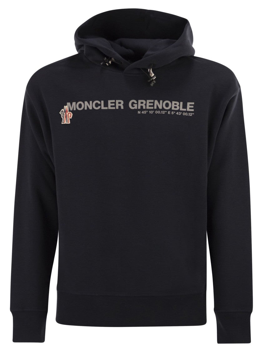 Moncler Grenoble Logoed Cotton Hooded Sweatshirt