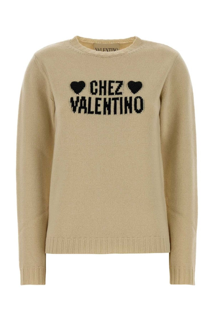 Valentino Garavani Beige Wool Sweater