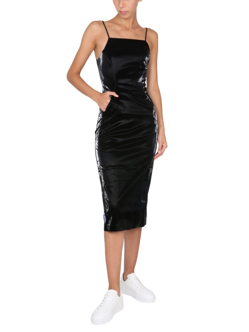Mcq Midi Dress With Thin Adjustable Straps