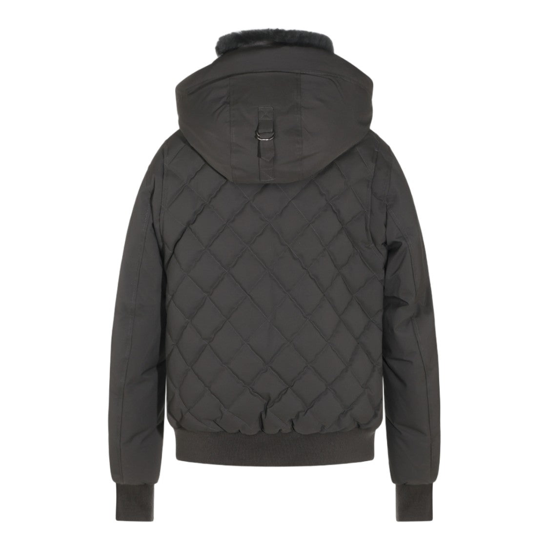 Mackage Quilted Black Hooded Jacket With Plush Lining
