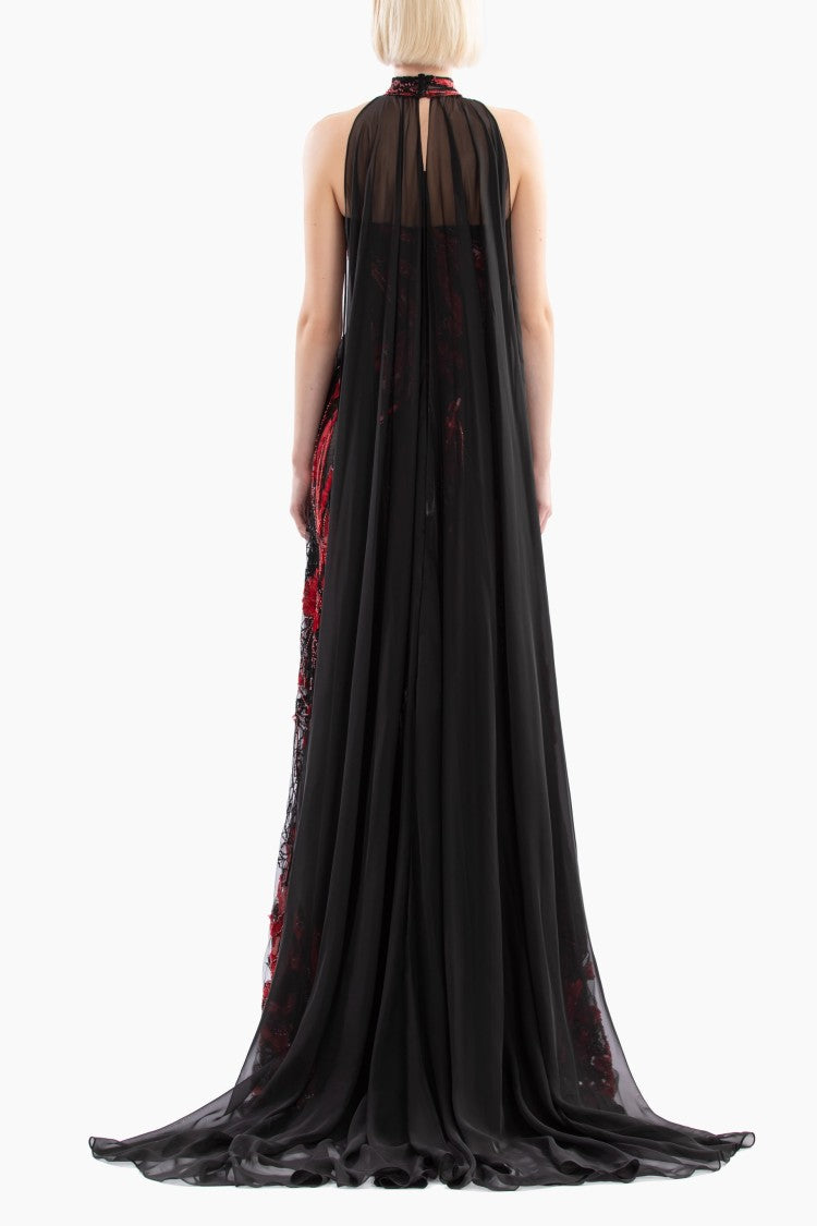 Saiid Kobeisy Embroidered Strapless Dress