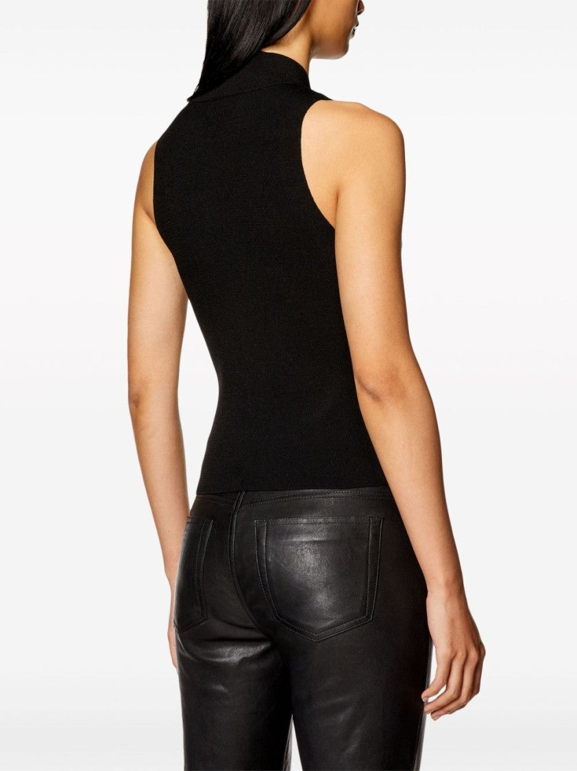 Diesel M-Onervax Logo-Plaque Mock-Neck Top