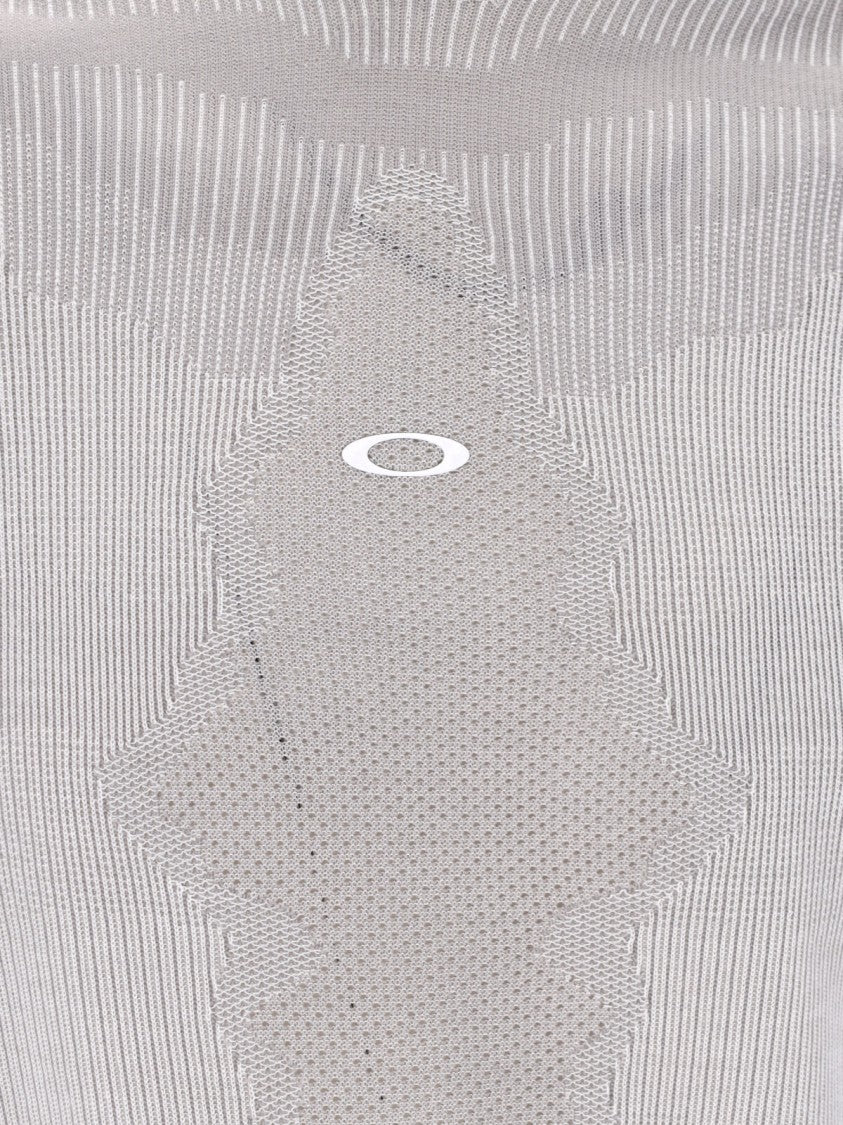 Oakley Grey Latitude Veil Wool-Blend Crewneck Technical Sweater