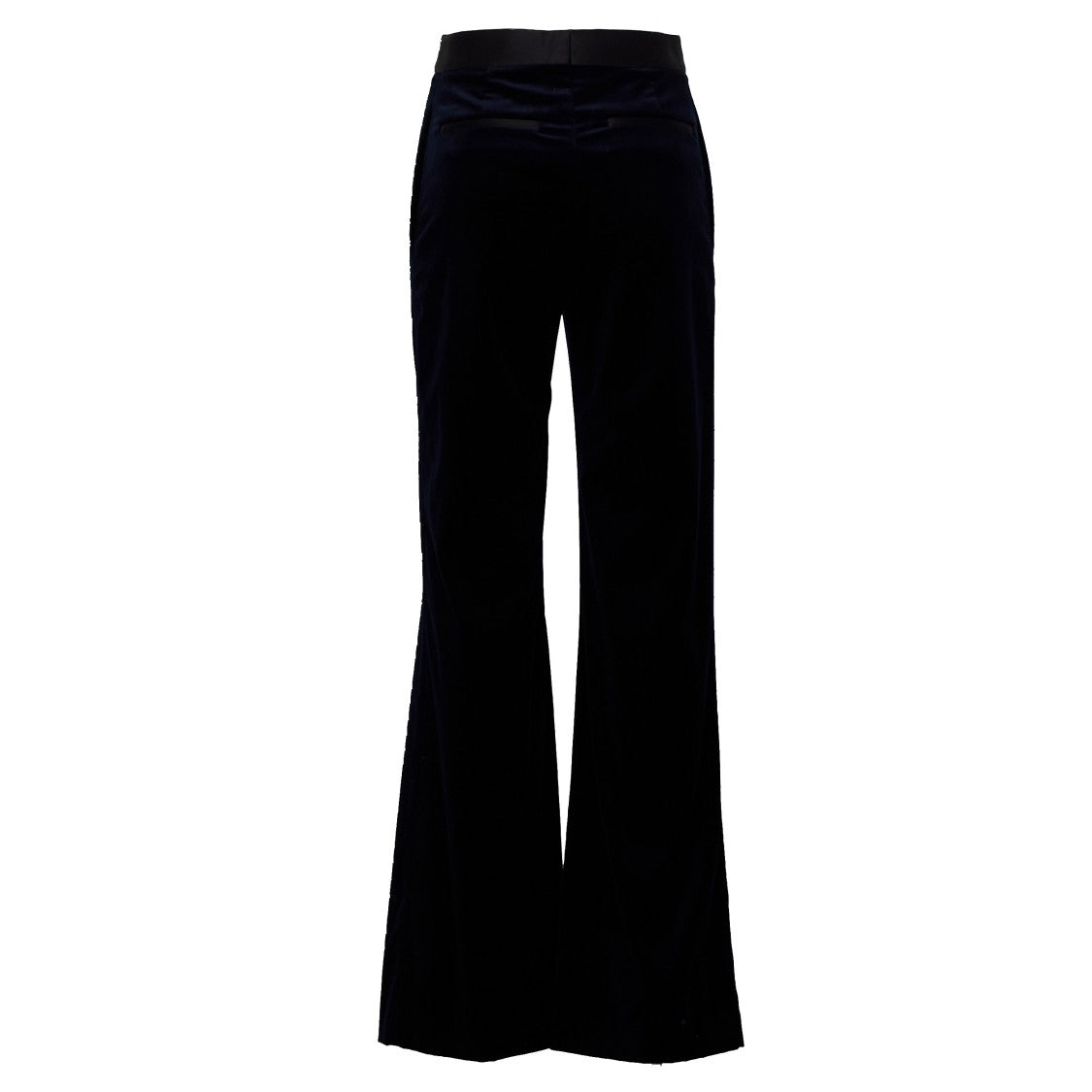 Victoria Beckham Tailored Alina Flared Satin Waistband Trousers
