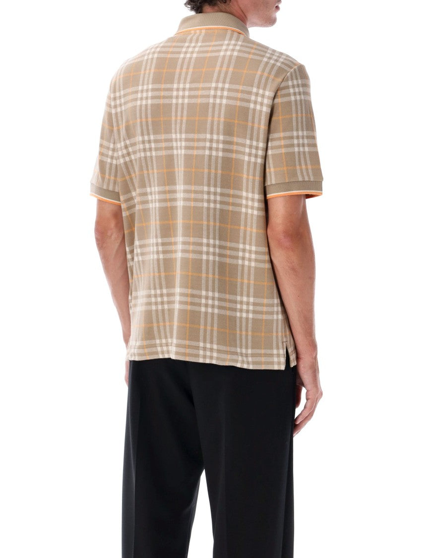 Burberry Classic Plaid Short-Sleeved Polo Shirt