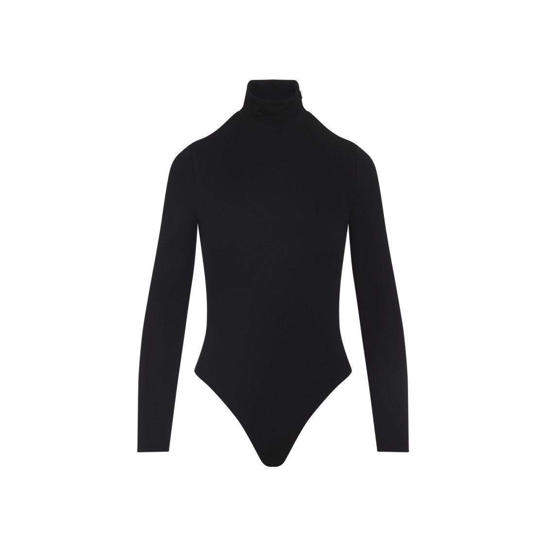 Alaïa High-Collared Bodysuit With Heart-Shaped Cutout