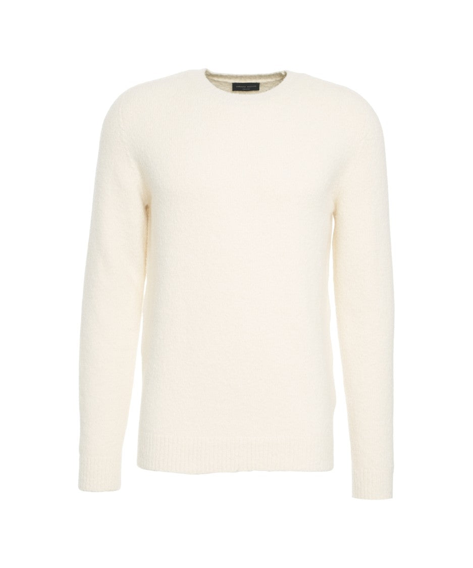 Roberto Collina Classic Round Neck Wool Blend Sweater