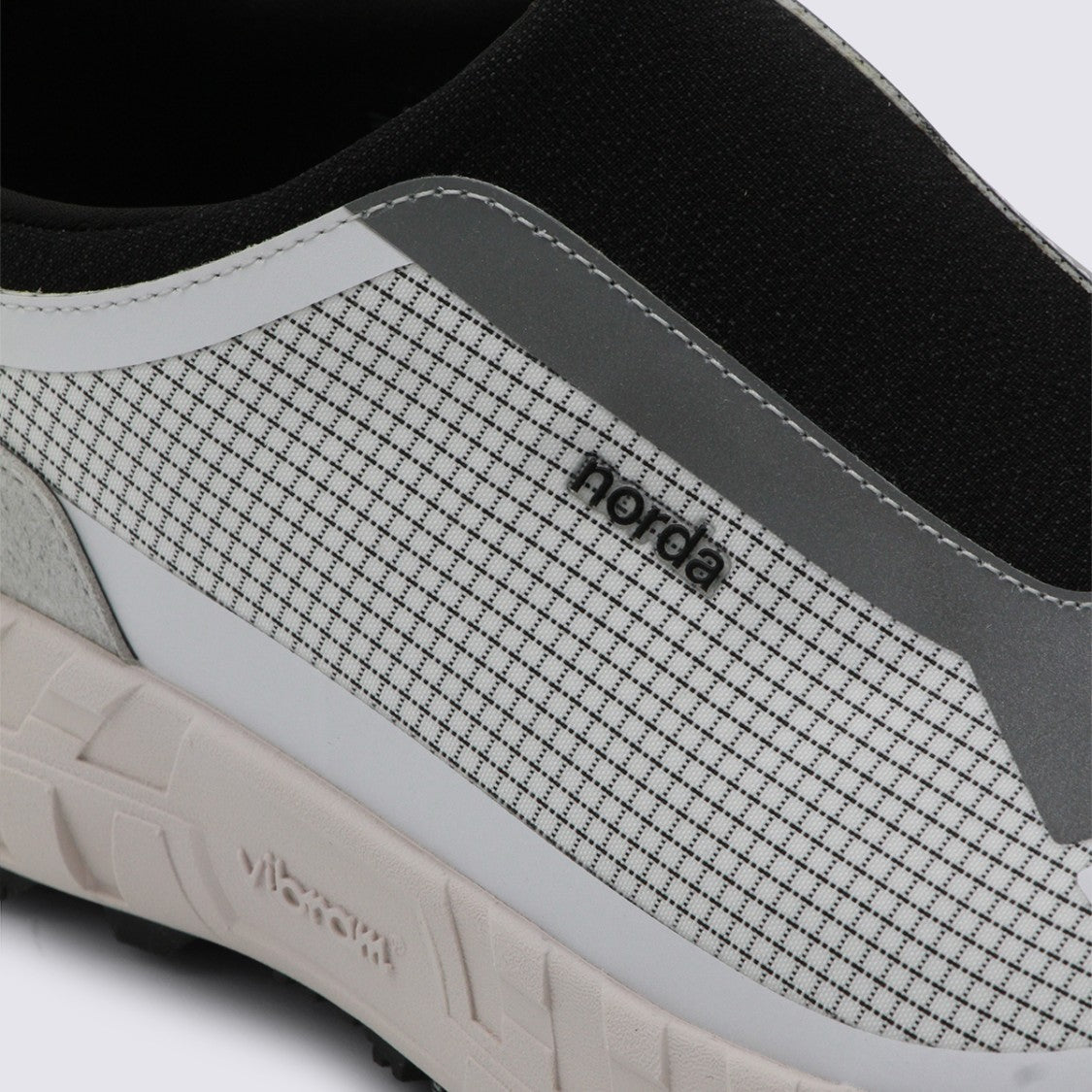 Norda Slip-On Sneakers With Grid-Patterned Upper And Textured Sole