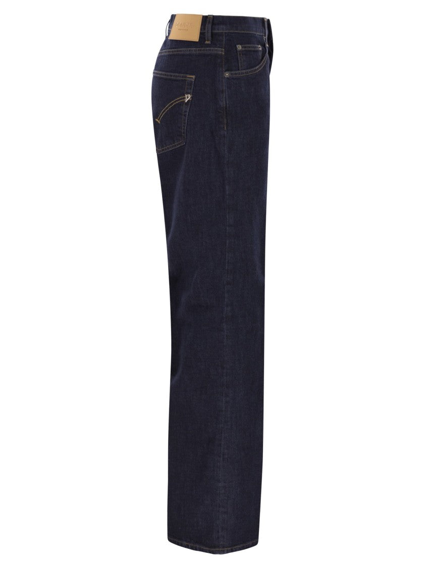 Dondup Jacklyn - Wide-Leg Stretch Denim Jeans