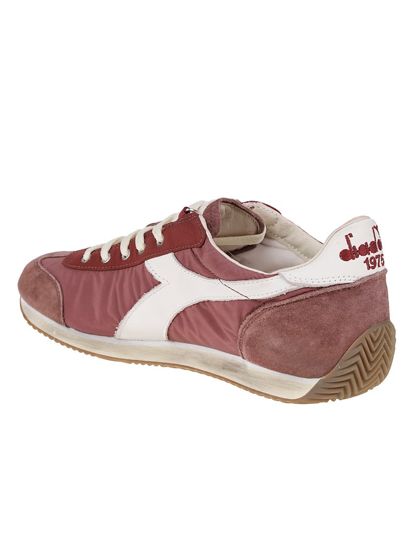 Diadora Equipe Vela Sw Low-Profile Burgundy Sneakers