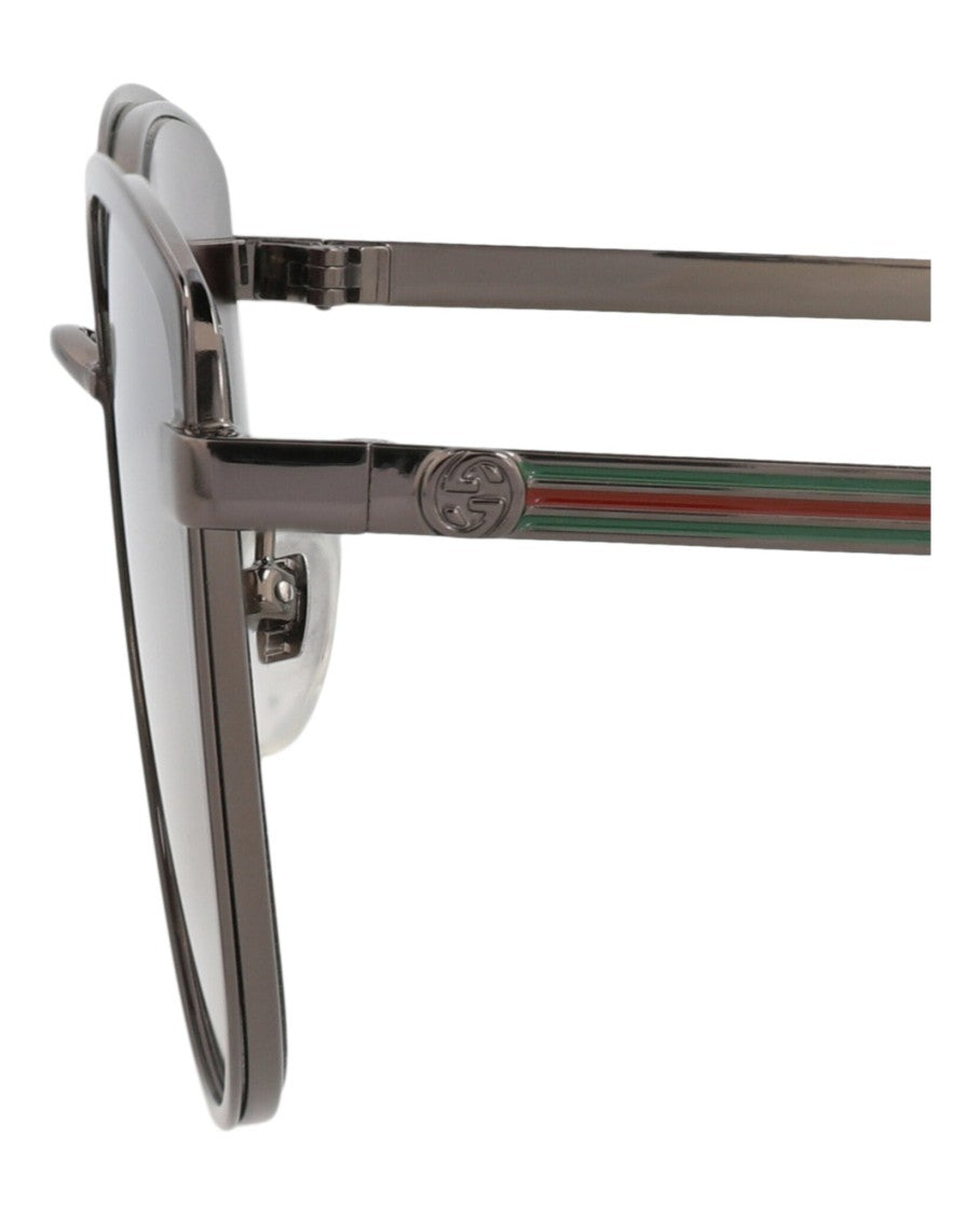 Gucci Cat Eye-Frame Metal Sunglasses