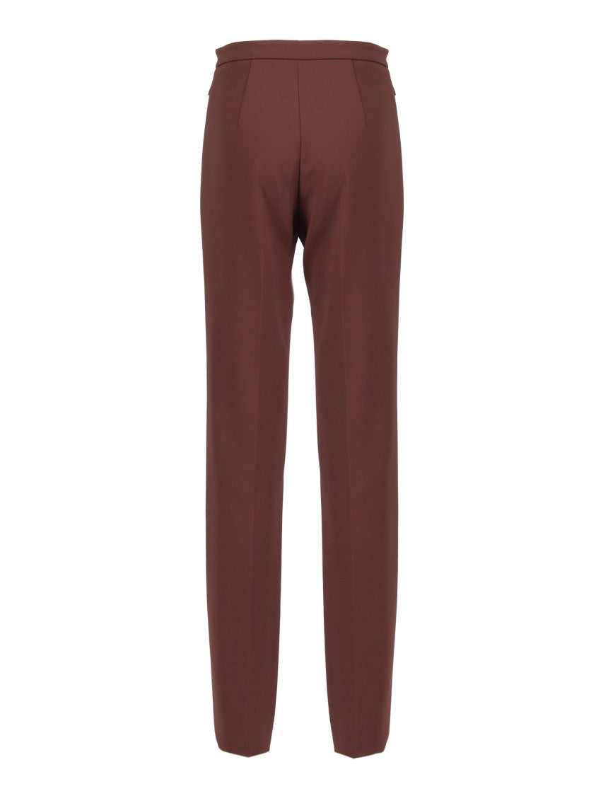 Elisabetta Franchi Tailored High-Waist Pants With Decorative Buttons