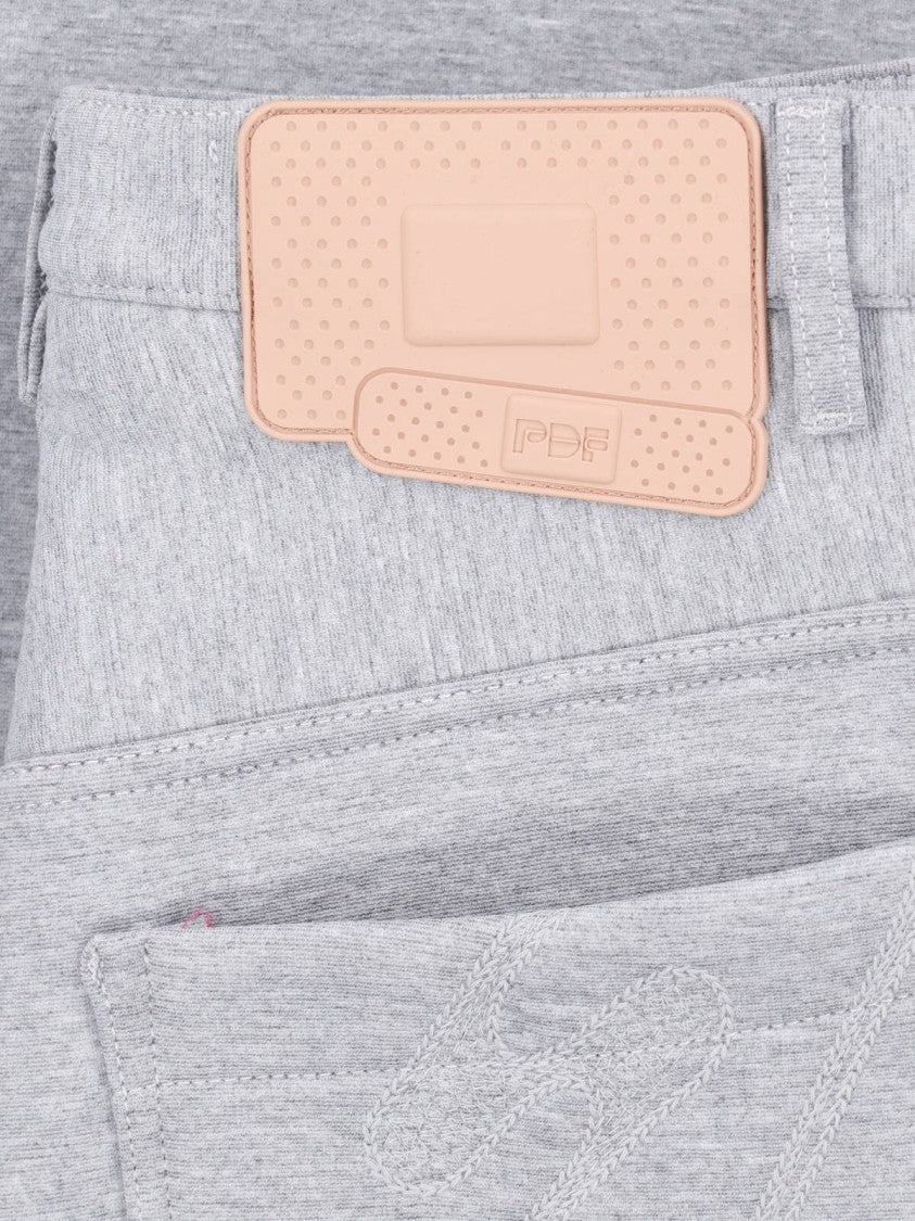 Pdf Grey Relaxed Fit Knee-Length Shorts