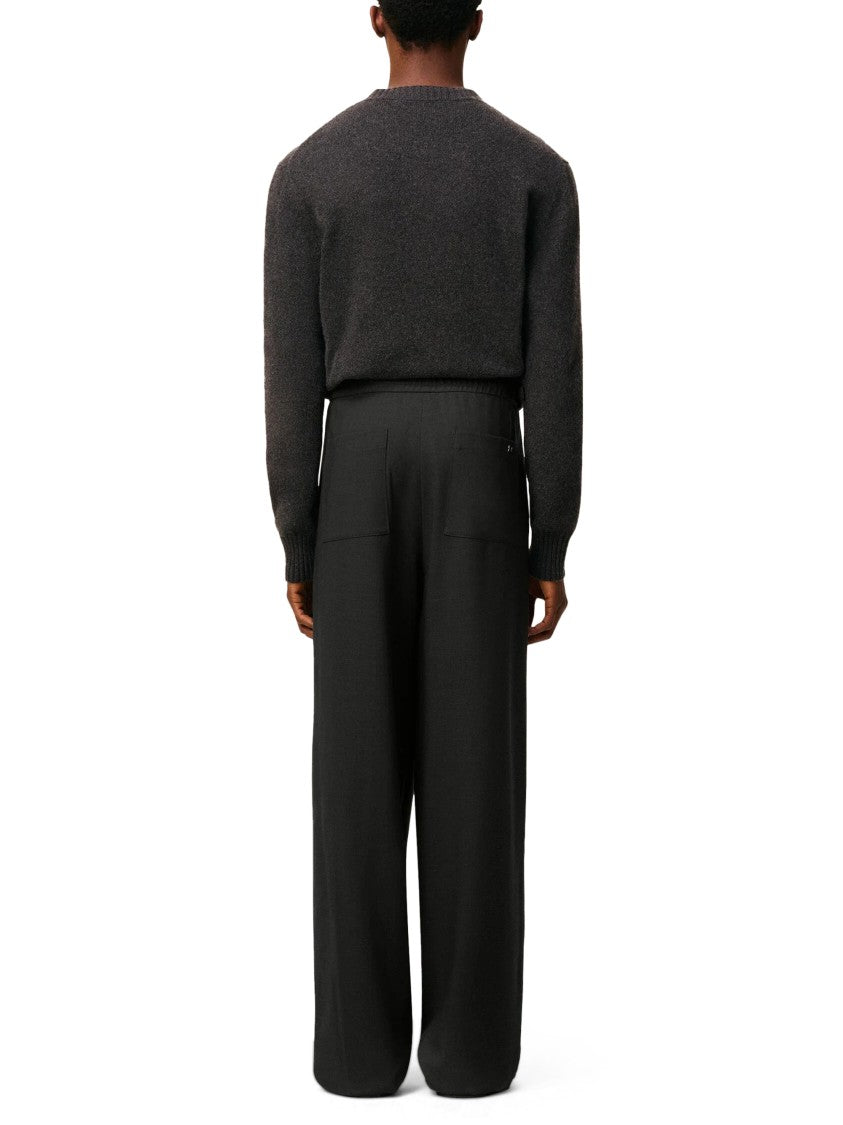 Ami Tailored Grey Trousers With Elastic Waistband