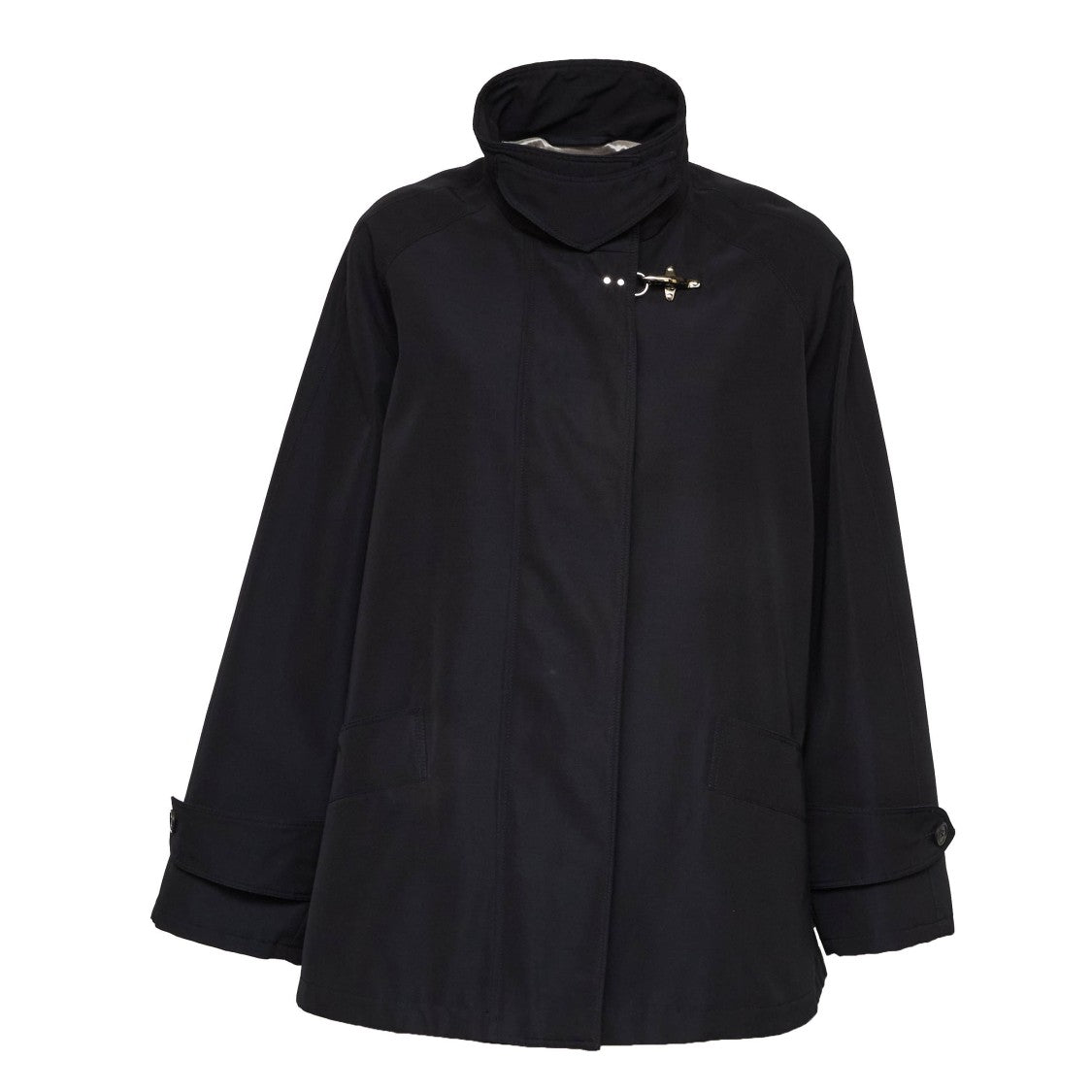 Fay Gancio Button-Up Pocket Peacoat