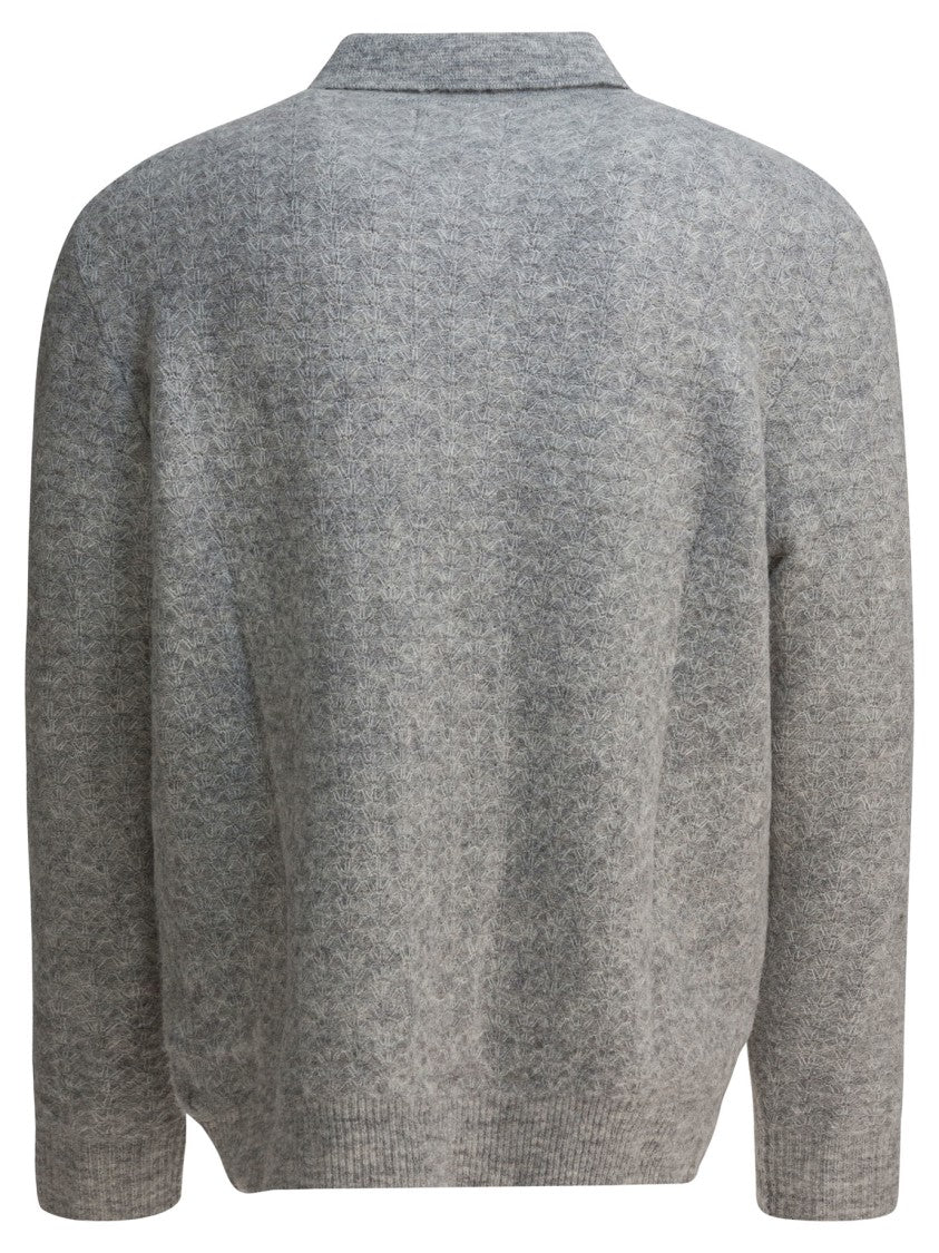 Nn.07 "Alfie" Alpaca-Blend Polo Sweater