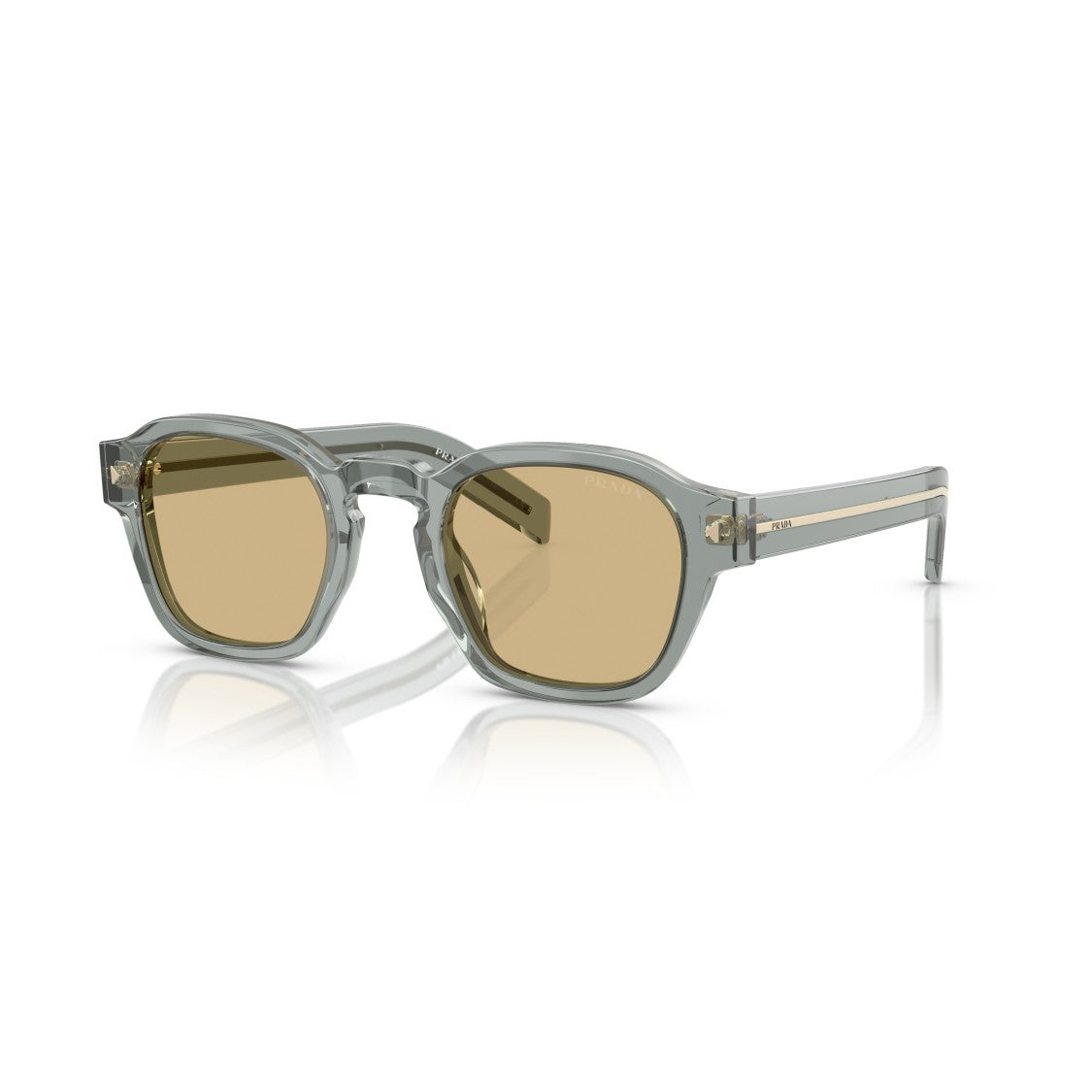 Prada 0Pr A16s Translucent Acetate Square Sunglasses