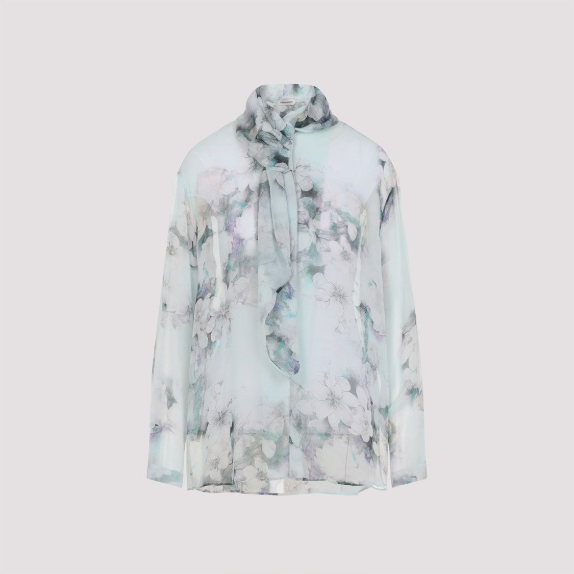 Alberta Ferretti Light Blue Chiffon Shirt