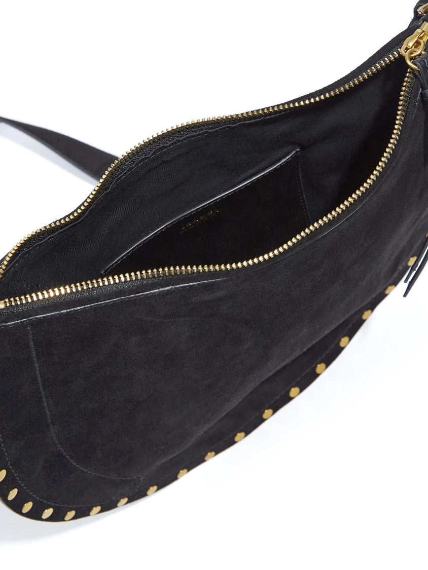 Isabel Marant Black Oskan Soft Crescent Shoulder Bag