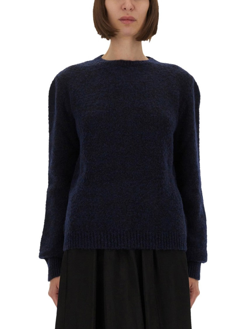 Maison Margiela Textured Knit Choker With Classic Round Neckline