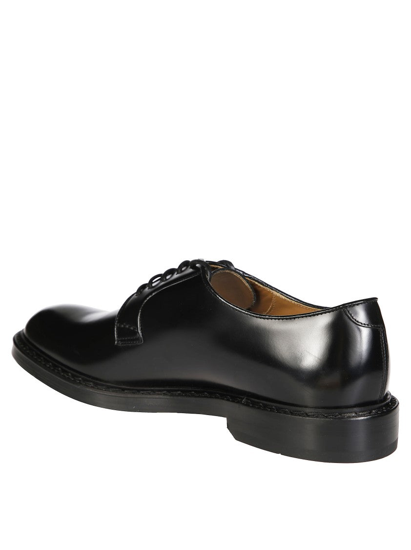 Doucal's Polished Derby Shoes With Lace-Up Design