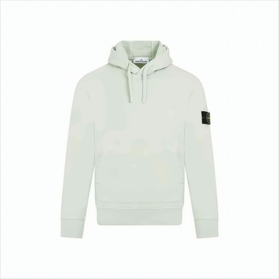 Stone Island White Cotton Hoodie