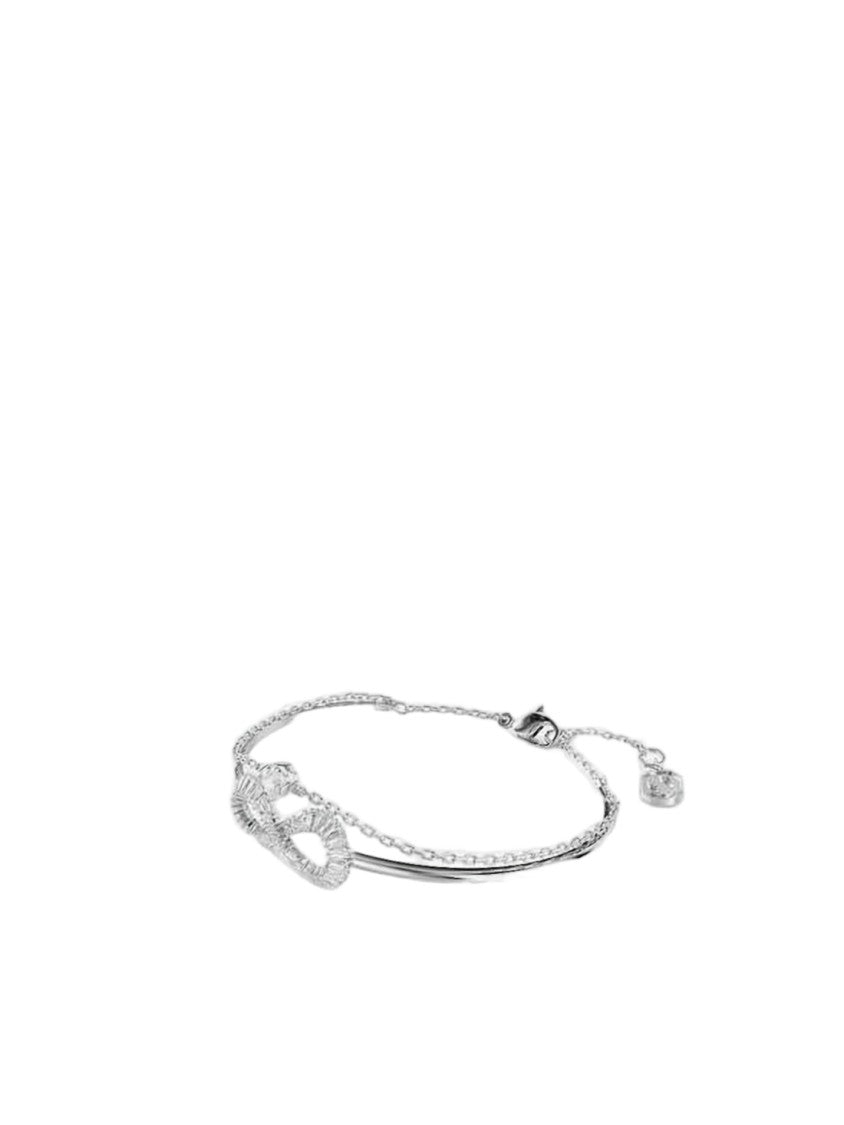 Swarovski Silver Infinity Bracelet With Sparkling Crystals